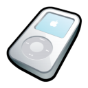 iPod Video White Icon 128px png